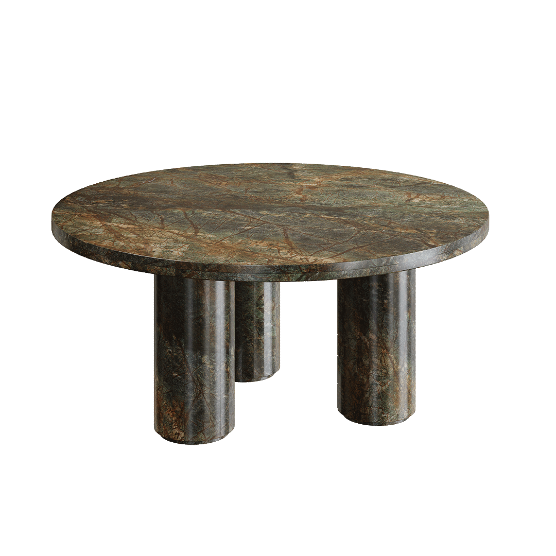 Casoli Marble Coffee Table, Forest Green - Image 3