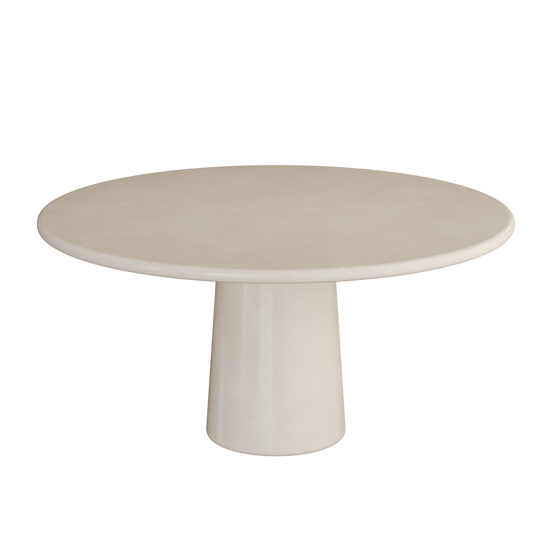 Santo Microskin Dining Table, Bone - Image 2